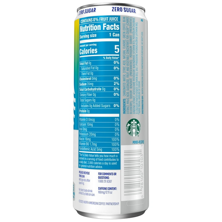 Starbucks Iced Energy Zero Sugar Blueberry Lemonade, 12 Pack photo 3