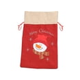 thumbnail image 1 of Billuyoard 2 bolsas de regalo de arpillera de Navidad para vacaciones, organizador de envoltura con cordón de gran capacidad, paquetes de Type3 NO3, 1 of 6