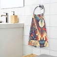 thumbnail image 3 of Yayeee 100% Cotton Hand Towels for Bathroom 16" x 28" Soft Absorbent Kitchen Towel, Beige Geometric Eagle, 3 of 7