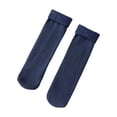 thumbnail image 2 of Kiskick 1 Pair Mid-Tube Ribbed Vibrant Colors Women Socks Winter Solid Color Thickened Fleece Lining Socks for Cozy Winter Comfort, 2 of 7