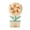 C, variant on Cute Flower Portable Fan, Mini Handheld and Desk Fan with Base, USB Rechargeable 2 Speed Personal Fan, Small Lightweight Travel Cooling Fan for Women Makeup Indoor Outdoor