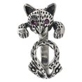 thumbnail image 1 of nipocaio Vintage open ring 925 Thai silver punk personalised ring, 1 of 5