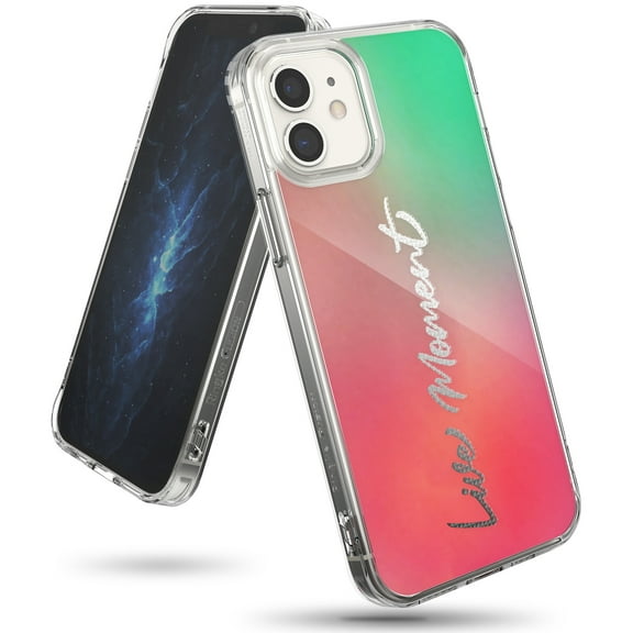Ringke Fusion Design Case Compatible with iPhone 12 mini, Designed PC Back TPU Bumper Drop Protection Phone Cover - Live Moment