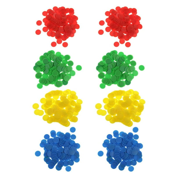 Contadores de fichas,Juego de fichas de póquer de plástico Jugar fichas de conteo,Fichas de juego de cartas de póquer Aprendizaje a granel Conteo de matemáticas,Juego de bingo Tarjetas