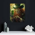 thumbnail image 5 of Acheng Leprechaun Drinking Beer Canvas Wall Art St Patrick's Day Painting Canvas Aesthetic Wall Art Living Room Bedroom Picture Artwork picture 3, 5 of 5