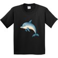 thumbnail image 3 of Inktastic Cute Blue Dolphin Youth T-Shirt, 3 of 5
