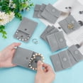 thumbnail image 3 of 12Pcs Square Velvet Jewelry Bags with Snap Fastener Gainsboro 7x7x0.95cm, 3 of 7