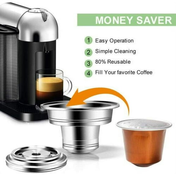 i Cafilas Filter Adapter Transform Convert Nespresso Coffee Capsule For Nespresso Vertuoline Vertuo Machine