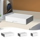 thumbnail image 1 of Caja organizadora de cajones cosméticos | Contenedor de almacenamiento de plástico blanco | Fondo elevado, tapa segura, tamaño múltiple 11,5-22,8 cm | Duradero, Apilable | Maquillaje, Clasificación, 1 of 7