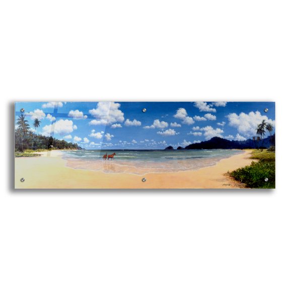 Epic Art 'Wild And Free' by Bill Makinson, Acrylic Glass Wall Art, 36"x12"