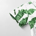 thumbnail image 4 of Stamzod Boys Spring Button Down Shirt Fashion Tropical Printing Summer Hawaiian Shirt with Pocket Casual Loose Short Sleeve Boys Beach Shirt Green E 3 Years, 4 of 7