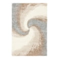 thumbnail image 3 of Unique Loom Soft Touch Shag Collection Area Rug - Selin (6' 1" x 9' Rectangle Khaki/Ivory), 3 of 7