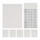 thumbnail image 1 of Juego de separadores y pegatinas mensuales A5 con 6 agujeros, anillas redondas, separador de páginas para cuadernos de hojas sueltas, planificadores y diarios, 1 of 7