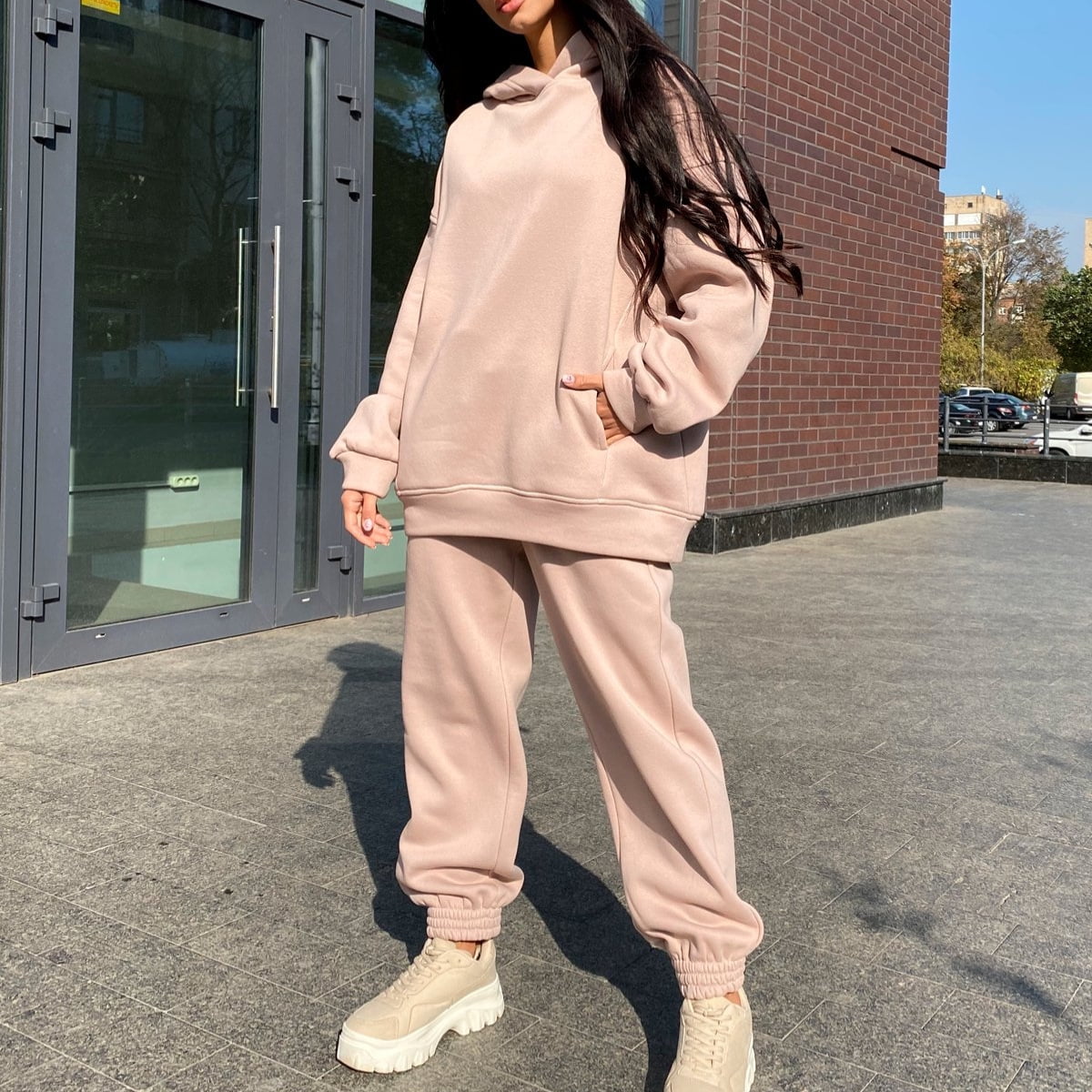 Women 2 Piece Jogger Set Long Sleeve 