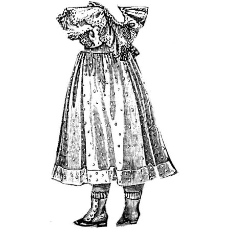 Sewing Pattern: 1897 Frock for Girl 2-3 Years Pattern