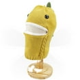thumbnail image 2 of Tfken Baby Kids Winter Cap Dinosaur Style Ear Flaps Knitted Warm Outdoor Yellow Hat, 2 of 8