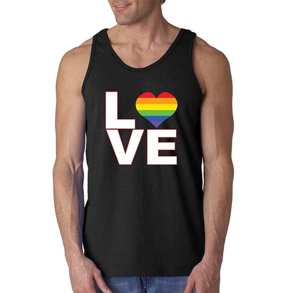 Men's Tank Top for Men - Love Rainbow