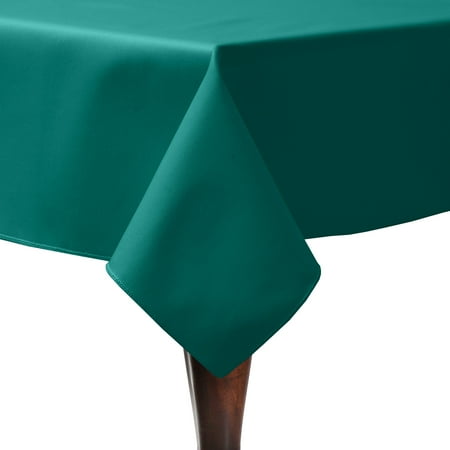 

Ultimate Textile Poly-cotton Twill 84 x 84-Inch Square Tablecloth Teal