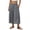 Dark Gray, variant on Breezora Women's Linen Cotton Pants Summer Wide Leg Casual Cropped Culottes With Pockets Loose Breathable Relaxed Fit Daily Trousers