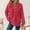 *Red, variant on ClodeEU Hoodies for Women ,Waffle Knit Long Sleeve Drawstring Button V Neck Sweatshirt ,Casual Pullover Hooded Tops Red,Womens Plus XL