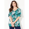 thumbnail image 2 of Catherines Women's Plus Size Suprema Short Sleeve V-Neck Tee, 2 of 6