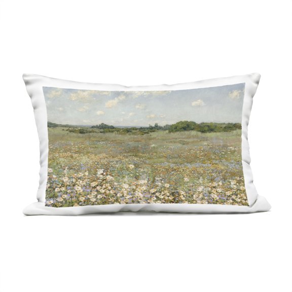 Stupell Industries - Vast Flower Speckled Meadow Outdoor Pillow 14x20 by Amber Sterling