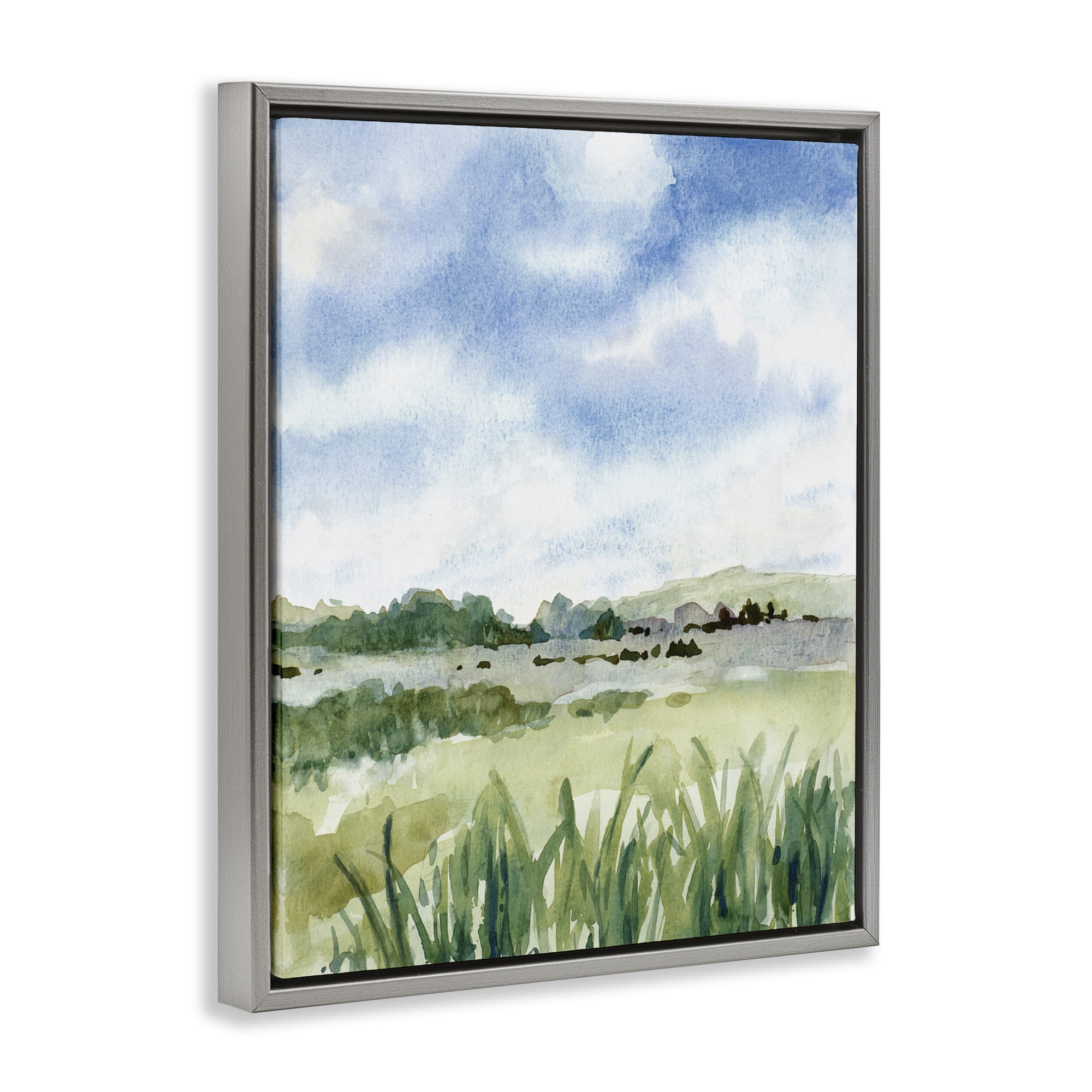 Stupell Industries Fresh Spring Morning Gray Framed Floater Canvas Wall Art, design by Lanie Loreth