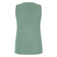thumbnail image 5 of OAVQHLG3B Womens Tank Tops Summer Casual Casual Tanks Sleeveless Buttons Slimming Solid Round Neck Pullover Vest Blouse Tops, 5 of 5