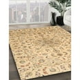 thumbnail image 2 of Ahgly Company Indoor Square Traditional Brown Medallion Area Rugs, 4' Square, 2 of 6