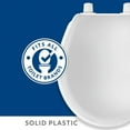 thumbnail image 2 of Mayfair 92B-000 Toilet Seat, Round, Plastic, White, Top-Tite Hinge, 2 of 10
