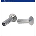 thumbnail image 3 of GB873 304 Stainless Steel Oval Head Semi-Tubular Rivets Round Head Half Hollow Shank M2-M6, 3 of 5