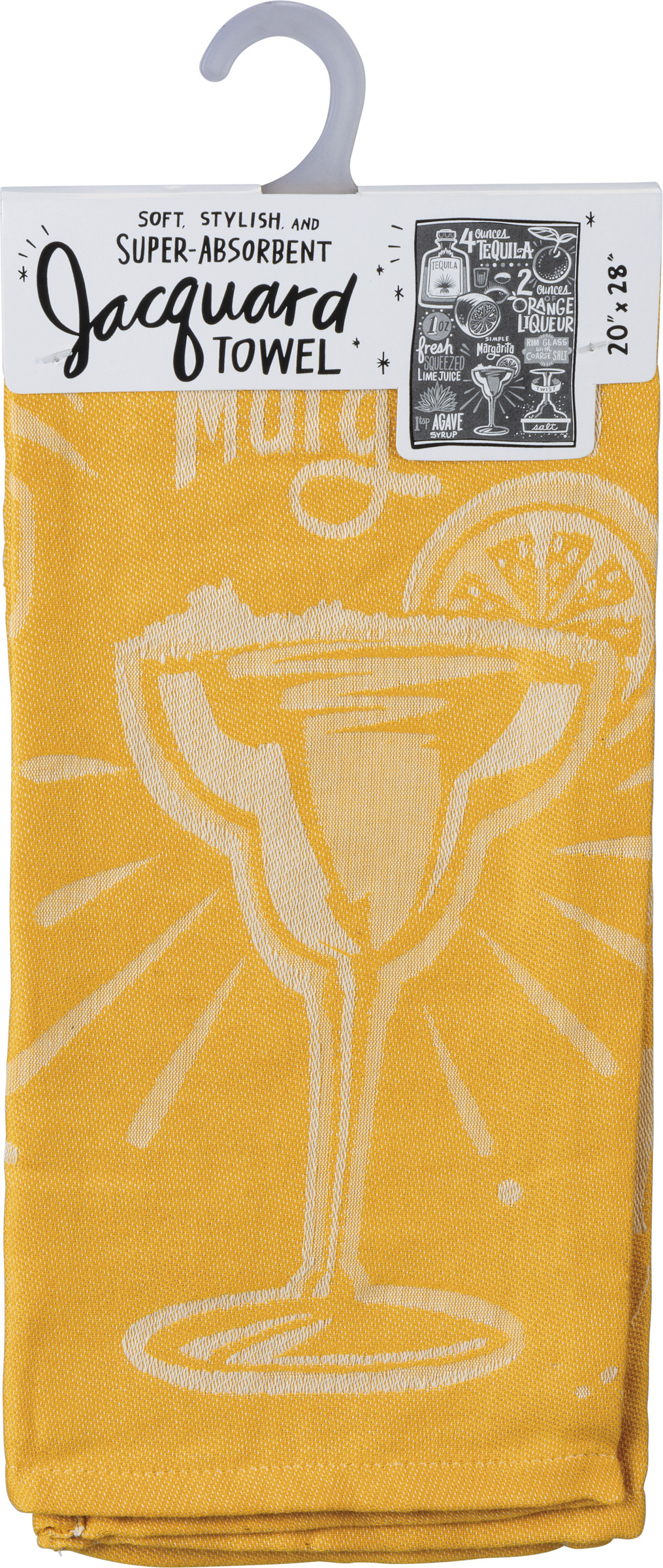 Simple Margarita Dish Cloth Towel / Novelty Silly Tea Towels / Cute