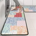 thumbnail image 2 of Kitchen Rugs Sets Of 2,Pioneer Flower Floral Print Pattern Anti Fatigue Kitchen Mat Rugs Non Slip Washable,Decorative Kitchen Floor Mats for Kitchen,Sink,Laundry,17"x47"+17"x47", 2 of 5