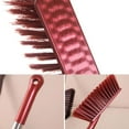 thumbnail image 6 of 16.5" Hand Broom Soft Bristles Bench Brush, Electrostatic Sweeping Brush with Handle, Lightweight Dusting Brush, Handheld Small Broom, Comfortable for Car, Bed, Couch, Desk, Sofa, Furniture, 6 of 7