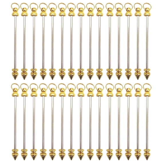 YIEMEEN 30Pieces Multipurpose Metal Rod Pendants Jewelry Making Supply Metal Stick Charm for Artistic Earrings Necklaces