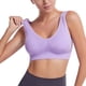 thumbnail image 4 of Gibobby Lencería sexy para mujer Like Hot Cakes Hollow Sport Transpirable Sport Cómodo Sujetador de ropa interior deportiva inalámbrica para mujer(B XXL), 4 of 5