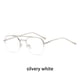 thumbnail image 4 of Guardurnaity Gafas de medio marco para hombre, protección para los ojos, lentes lisos para ordenador, doble viga, gafas de miopía de Metal para Type3 NO3, 4 of 6
