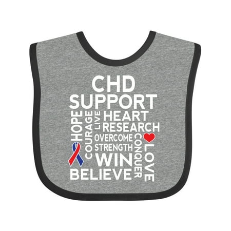 

Inktastic CHD Awareness Month Gift Baby Boy or Baby Girl Bib