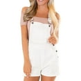 thumbnail image 1 of Salopette en Denim Décontractée pour Femmes avec Bretelles Réglables Combinaison Blanche TG, 1 of 5