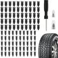 thumbnail image 3 of 100/80/60/50/30/20 PCS Tire Repair Rubber Nails Kit with 2 Sizes, Fast Self-Service Tire Repair Tools, Screw in Tire Repair Plugs, Vacuum Tire Repair Plugs Kit with Box and Screwdriver, 3 of 7
