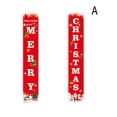thumbnail image 3 of Merry Christmas Banners, Front Door Welcome Christmas Red Porch Sign Hanging Banner Xmas Decorations for Wall Door Curtain Home Party, 3 of 3