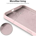 thumbnail image 5 of iPhone 12 Case, iPhone 12 Pro Case with Screen Protector, Soft Liquid Silicone Rubber Bumper Cover for iPhone 12 Pro 6.1" Light Pink Slim Fit Shockproof Protective Case, 5 of 7