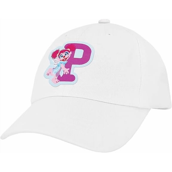 Sesame Street Abby Kids Toddler Cap With Initial, Toddler Boys Hat, Youth Girl Baseball Cap, Cute Toddler Baseball Cap