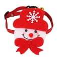 thumbnail image 2 of Disfraz de mascota Halloween Disfraz de Navidad Collar para perro gato pequeño - tal se describe, Monigote de nieve Salvador Collar de sombrero para mascotas, 2 of 7