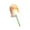 Green, variant on Lambs Wool Extendable Household Cleaning Duster 33" Wall Duster Cleaner with Sky Blue Stainless Steel Long Handle and Extension Pole for Cleaning High Ceiling Fan Interior Roof, Yellow&White