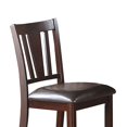 thumbnail image 3 of Simple Relax Upholstered Counter Height Chairs in Dark Brown Finish, Set of 2, 3 of 5