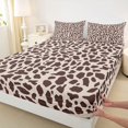thumbnail image 3 of Feelyou Fashion Cow Print Bed Sheets, Chic Polkadots Abstract King Sheets, Teens Adult Women Sheet Set, Lightweight Room Decor, 4 Pieces, 3 of 7