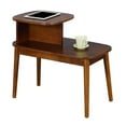 thumbnail image 3 of Pemberly Row Ensemble de 2 Tables d'Appoint Mi-Siècle en Bois Espresso, 3 of 4