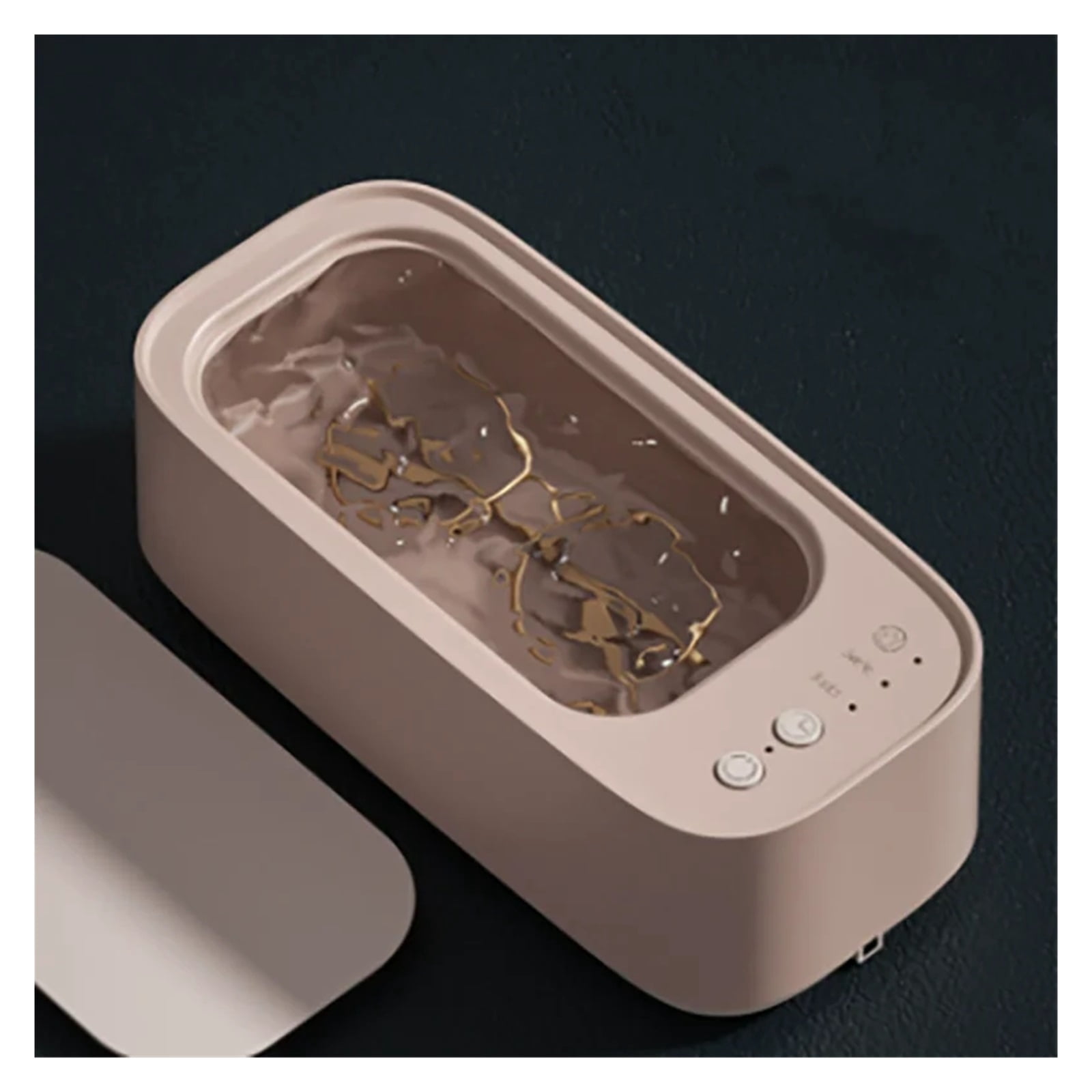 Electric Ultrasonic Glasses Cleaner, 3-Speed Vibrating Machine for Jewelry, Watches, and Contact Lenses
