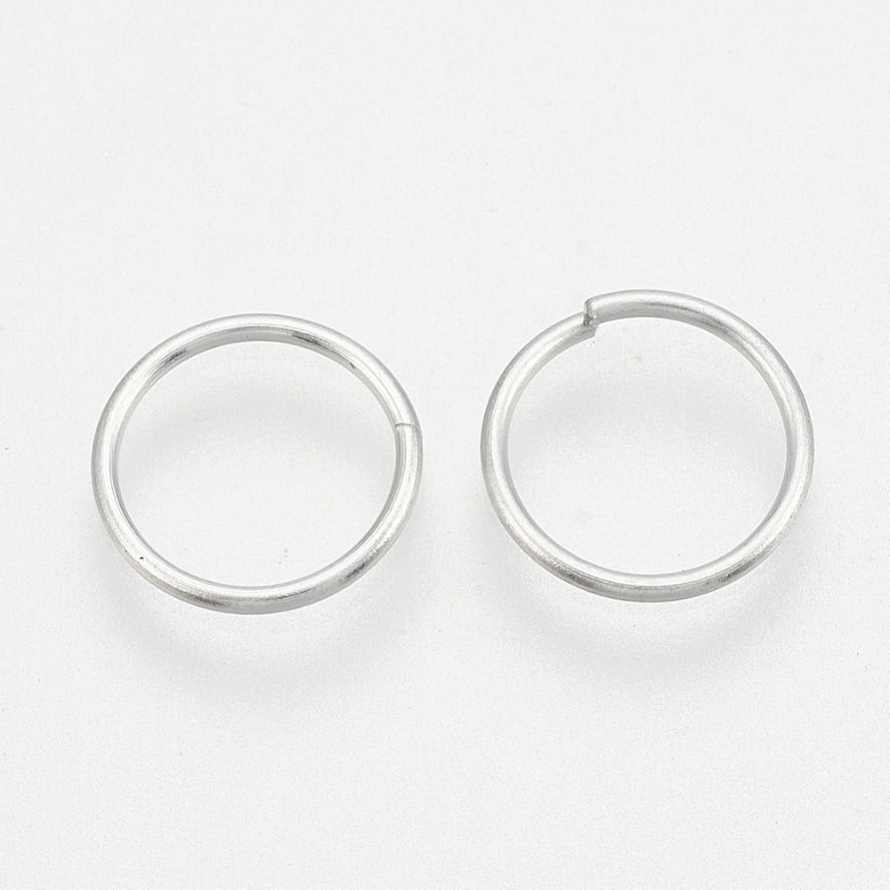 Iron Open Jump Rings Round Cadmium Free Lead Free Unplated 21 Gauge 8x0.7mm Inner Diameter: 6.5mm 11100pcs/1000g